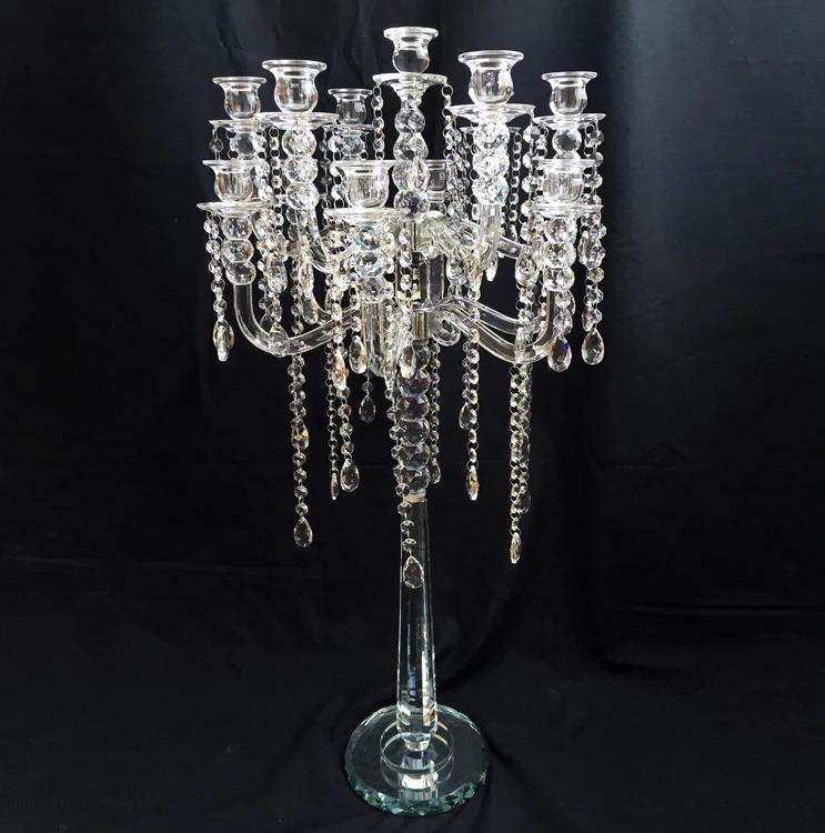13 arms crystal candelabra for wedding table centerpieces MH-Z0076