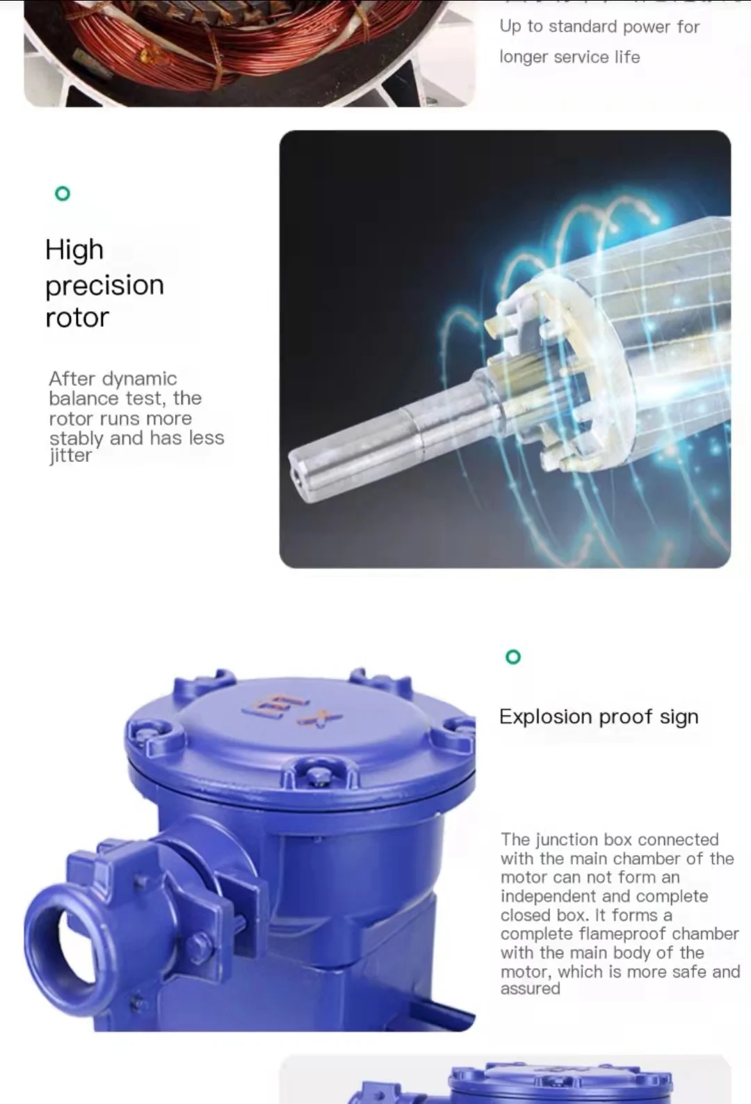 YB3 Series Explosion-Proof Three Phase Induction Electric Motor