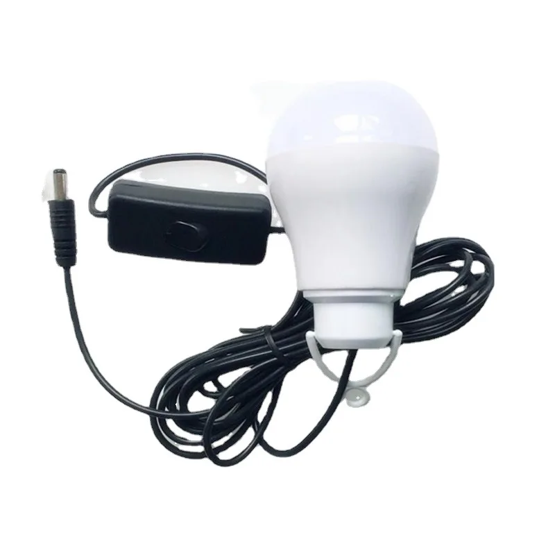 DC12V 5V 6V low voltage bulb Low voltage bulb 5W 5m cable with switch DC head