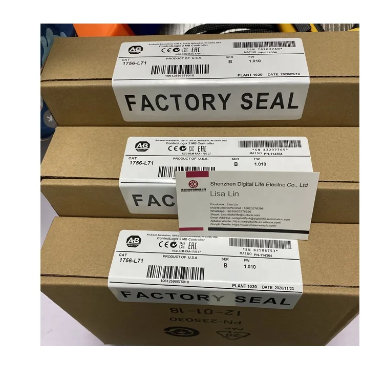 100% new original 1756-L71 ControlLogix/GuardLogix System 5570 Controller