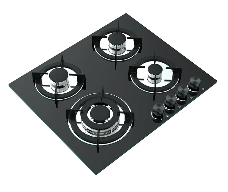 Novel Design China Wholesale 4 Burners Hob Cooktop Cooker Top Auto Ignition 4 Burner Gas Stove