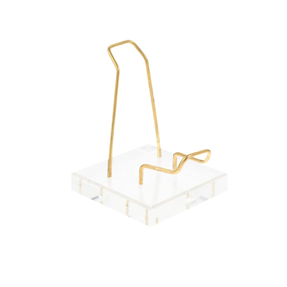 Metal Racks Crystal Acrylic Mineral Display Agate Geodes Rock Holder Mini PMMA Natural Stones Exhibition Stand