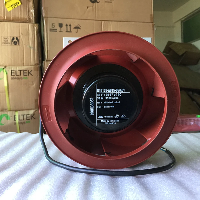 Новый Оригинальный 12 В 24 DC48V 0.85A EC AC 175x175x51 мм 17 см 17551 очиститель воздуха центробежный вентилятор R1G175-AB15-65/A01 охлаждающий
