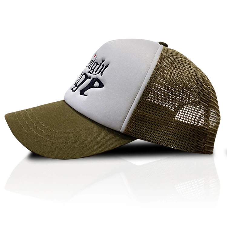 Custom special colors trucker hat embroidered your own logo and pattern  printing trucker caps nets hat