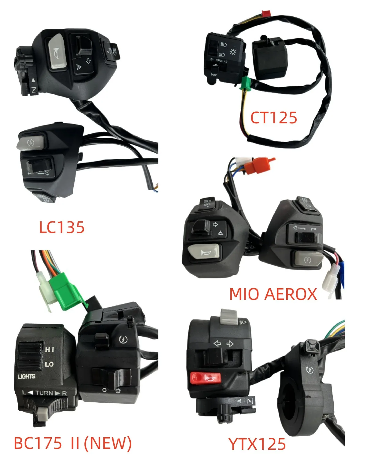 Left/Right Handle Switch MIO Aerox Fit for Motorcycle ATV Scooter Motorcycle Handle Switch