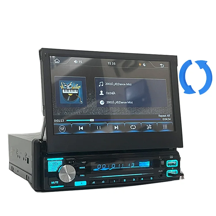 7inch 1din Retractable Auto Universal Touch Screen Gps Radio Stereo 10 Inch car video 1 Din Car Dvd Player With Screen