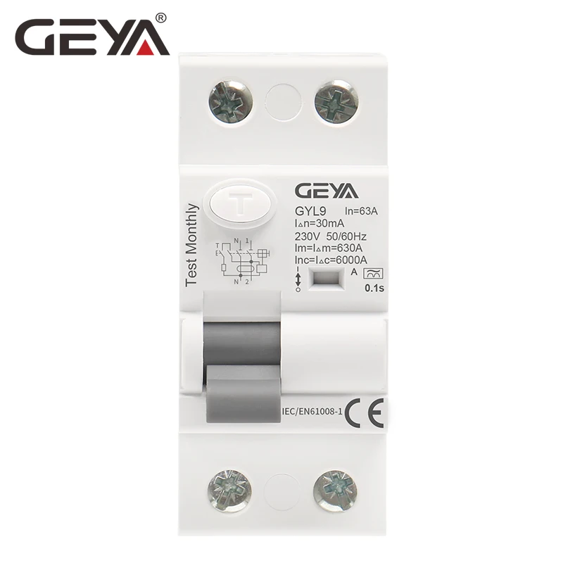 GEYA GYL9M 2P 63A RCD residual current circuit breaker