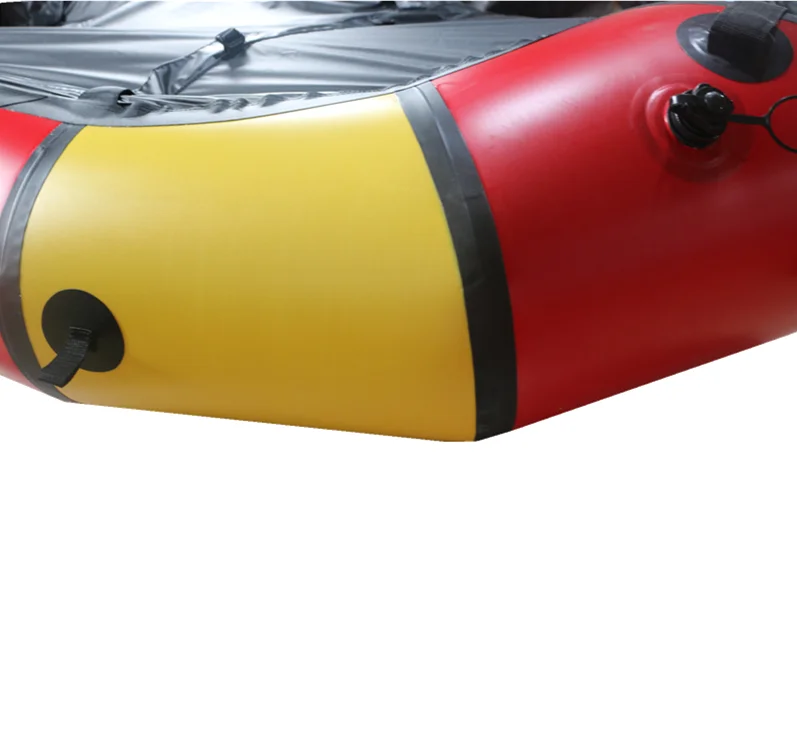 single person inflatable packraft 1-Person packraft/ bike raft paddle kayak red and yellow