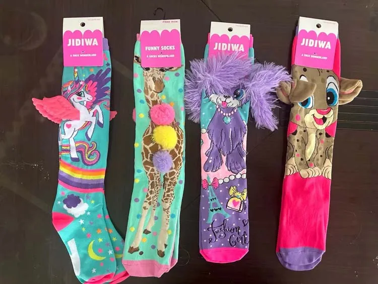 HY- 4248 Wholesale Cartoon Elephant Ear Personality Socks Kid Adults Unicorn Knee Sock Children