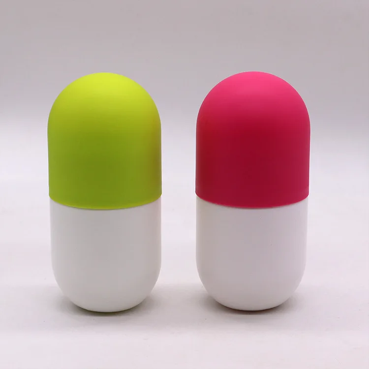 Free sample120ml 180ml PE popular unique capsule shaped tablet medicine container plastic pill bottle