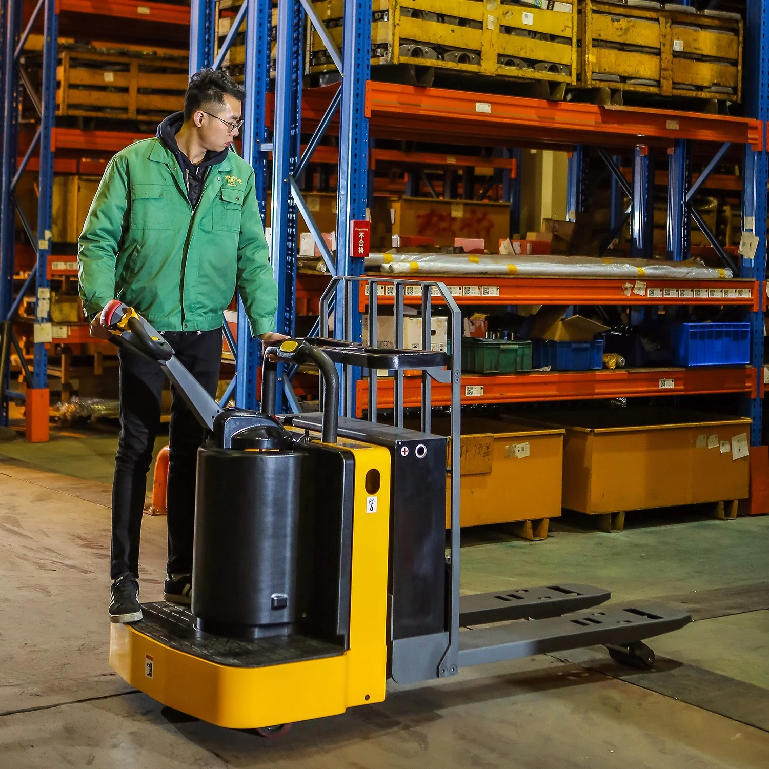 
Xilin Heavy Duty Electric Pallet Jack 5500lbs 2500kg Capacity Electric End Control Pallet Truck 