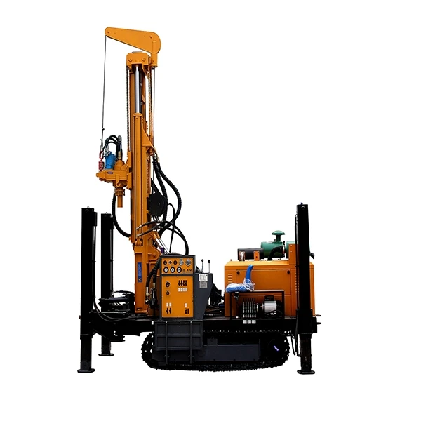 Direct Sale Chain Depth 200m Rotary Crawler Drilling Rig jaw crusher machine with vibrating screen hammer crusher with screen
