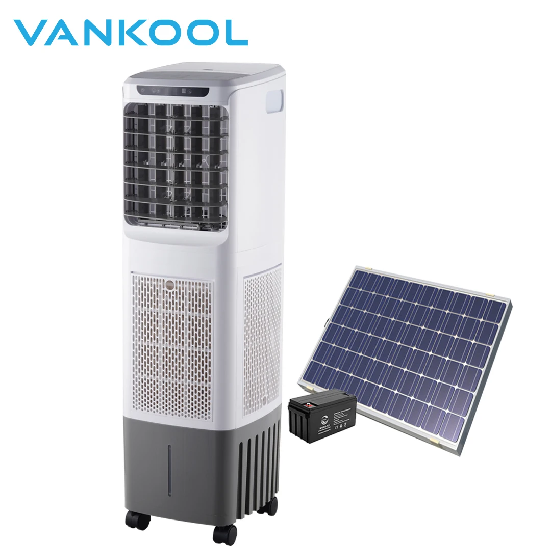 2500m3/h solar powered portable air conditioner solar power evaporative rechargeable air cooler fan 110V 12V 220V