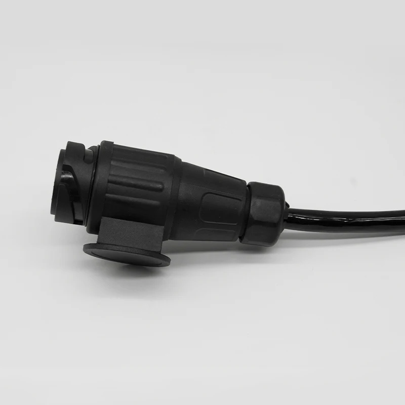 Heavy duty 13pin plug to 13pin plug trailer connector cable spring TPU travel trailer power cable 1.5m/3m/5m