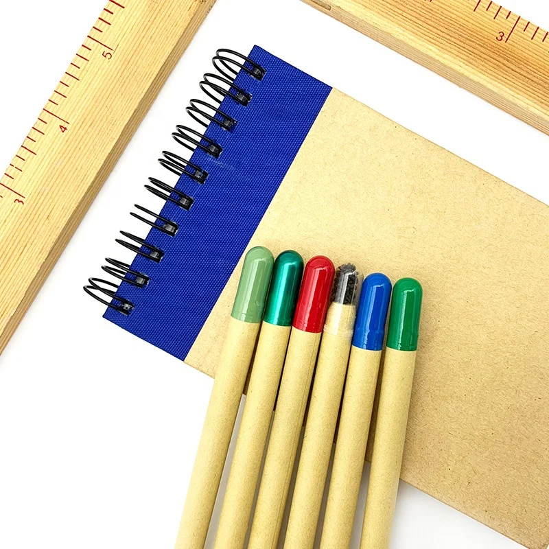 Eco friendly Brown paper ball point pen with seed