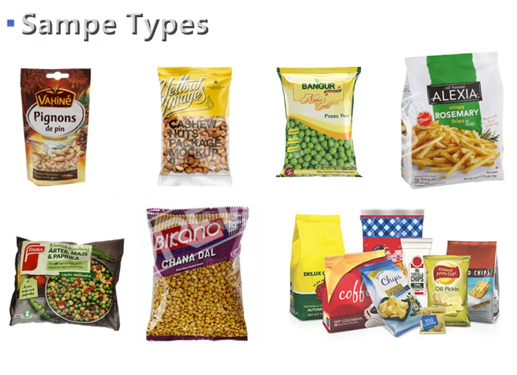 4 side seal nails dried food VFFS snack banana popcorn chips vertical packing machine