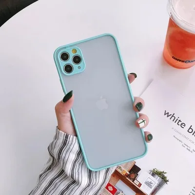 
 Матовый Модный ТПУ + ПК чехол для мобильного телефона задняя крышка для Iphone 11 12 Pro Max  