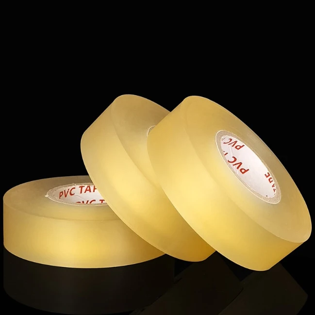 25MM X 20M Clear Poly Shin Pad Custom Logo High Quality Ice Hockey Pvc Clear Tape Soft Soccer Shin Guard Tape Hockey Tape