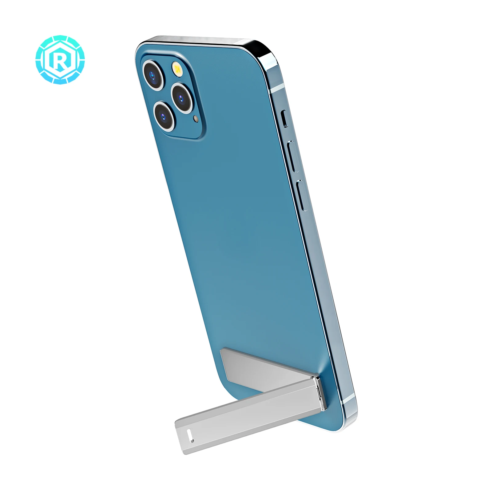 Регулируемый держатель для мобильного телефона 3 мм Вертикальная Портативная подставка из цинкового сплава с несколькими углами Складная подставка для телефона