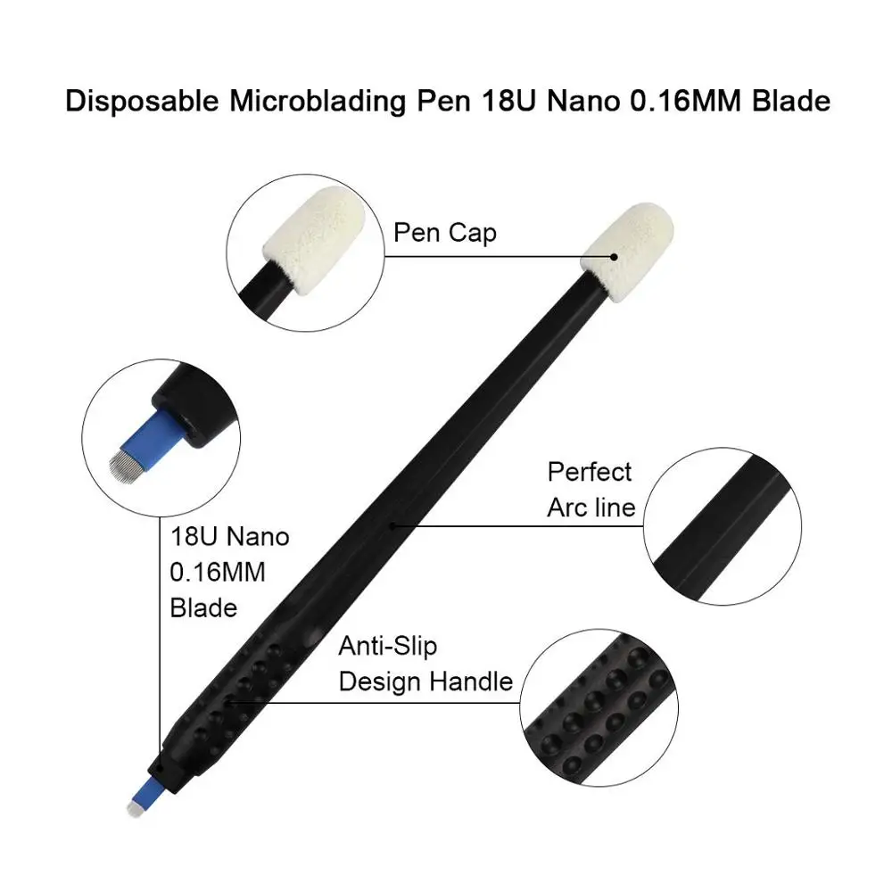 2019 new design disposable pen tattoo accessories permanent makeup phibrows microblading pen tebori microblading