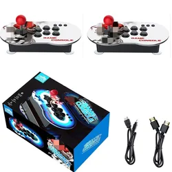 MT6 Double Rocker Video Game Console Built-in 64GB 10000 Games 3D Arcade Joystick Classic Retro TV Console Arcade Game Box