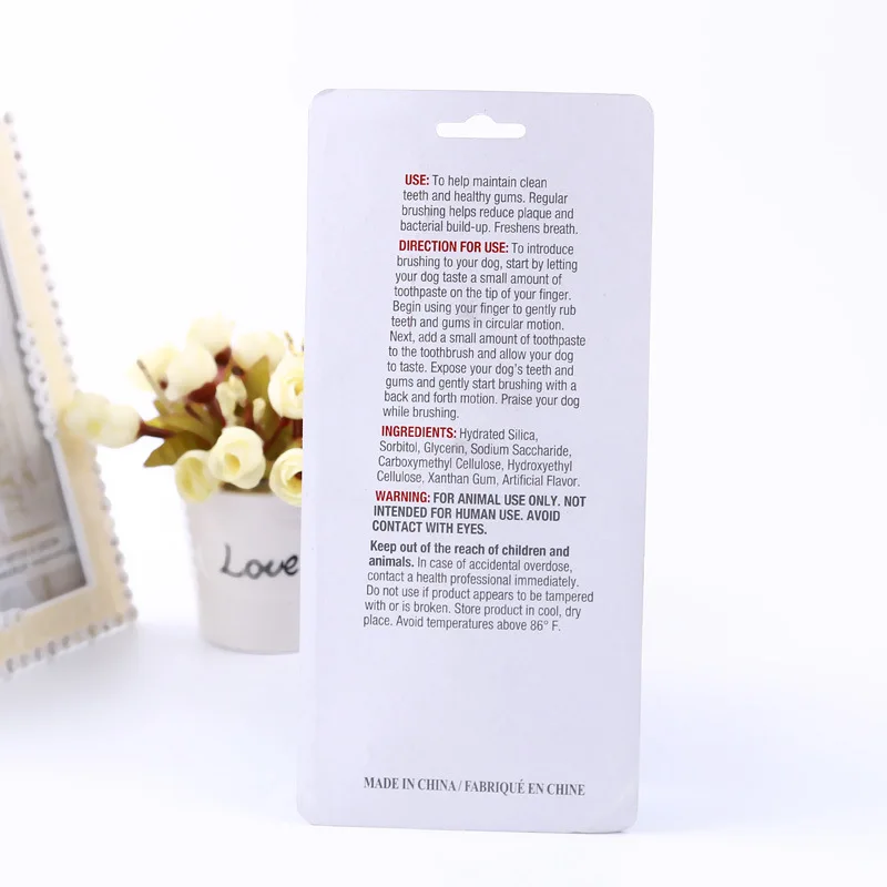 Pet Dog Toothpaste and toothbrush set pet toothpaste Dog Finger Brush Cleaning