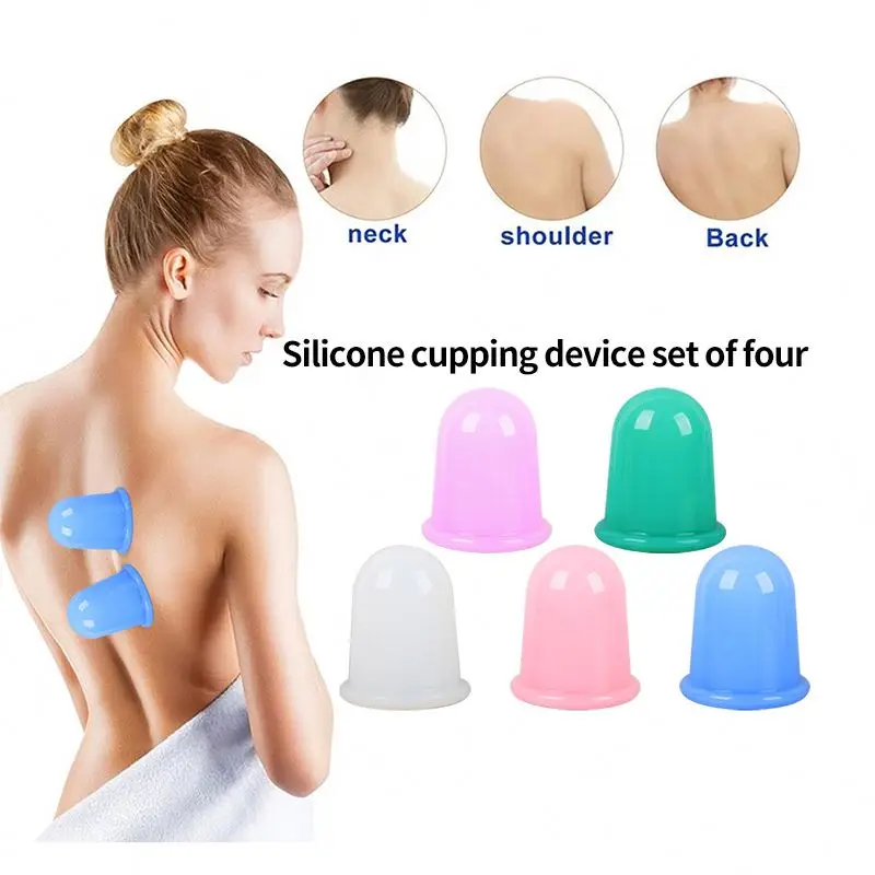 Hot Sale Silicone Chinese Therapy For Cellulite Face Lift Anti Aging Skin Wrinkles Massage Cupping