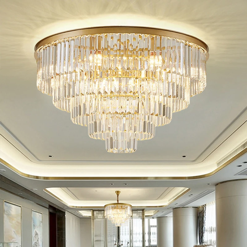 Home Decor Pendant Lamp Living Room Bedroom Villa Lobby Chandelier Tree Branch Crystal Latest Design American Style Elegant LED