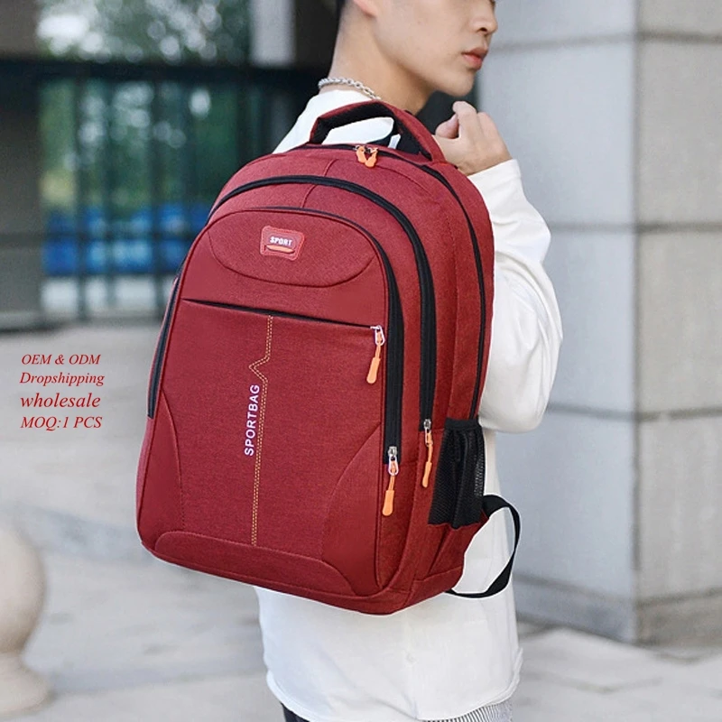 Factory Price Shoulders Travel School Bag Large Capacity Electronic Storage Bag Nylon Cheapest Laptop Backpack