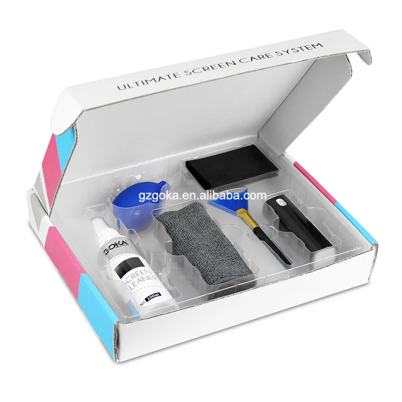 Completed cleaning solutions in electronic market mobile phone lcd cleaner spray lcd screen cleaning kit for gift 6in1