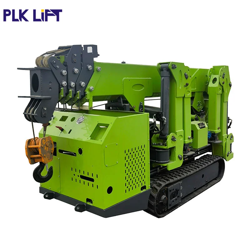 counterweight Telescopic Crane Rubber Track Spider Hoist