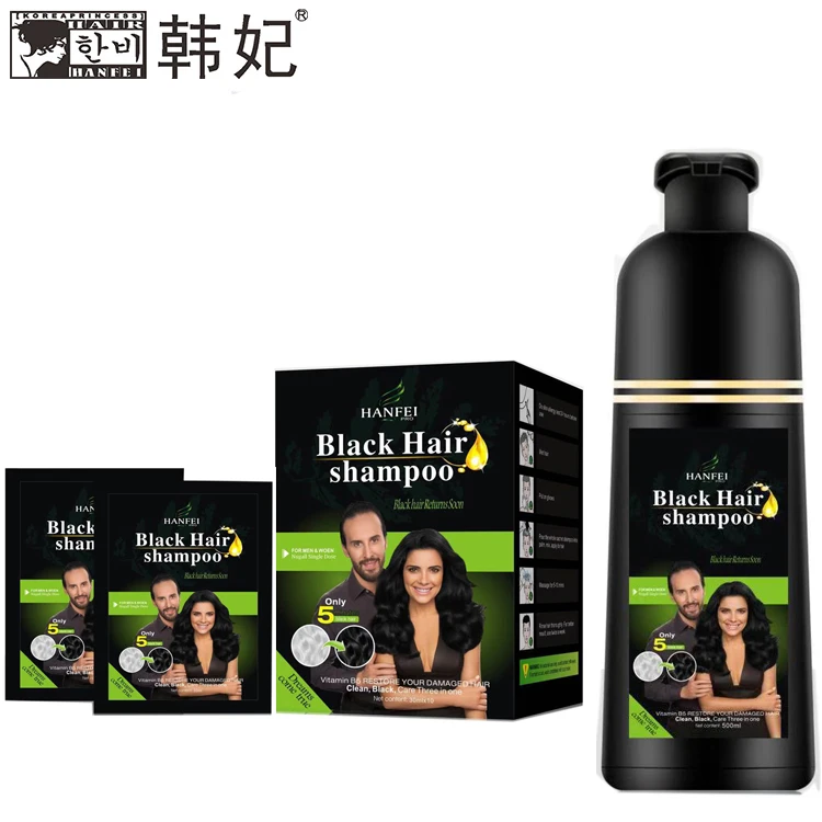 
Factory Price Free Samples Fast Noni Permanent Black Hair Shampoo 