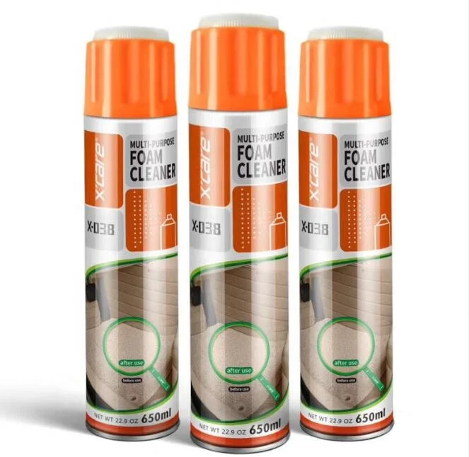 
Car Interior and House Cleaning Care Foam Cleaner for Multi-purpose Used Sprayer With Brush 650ml 