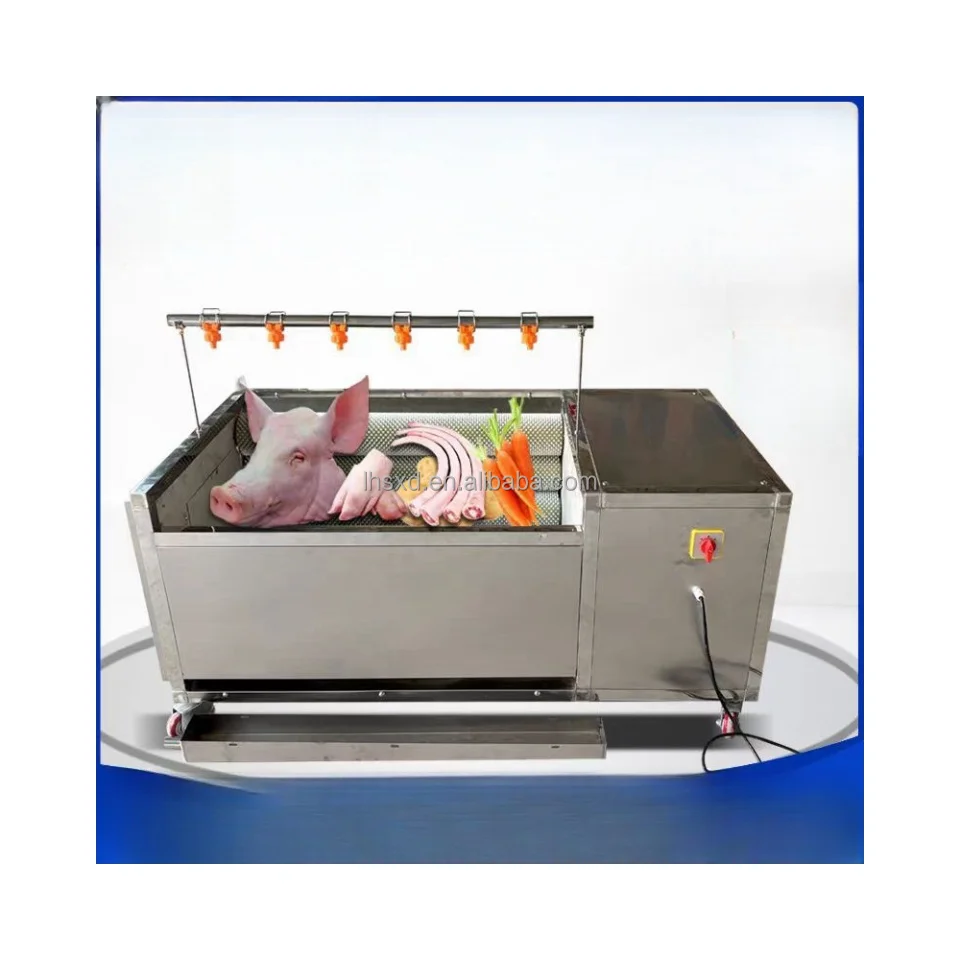 Fully automatic commercial pig trotters, pig feet, seafood cleaning machine, fruit and vegetable brush cleaning machine