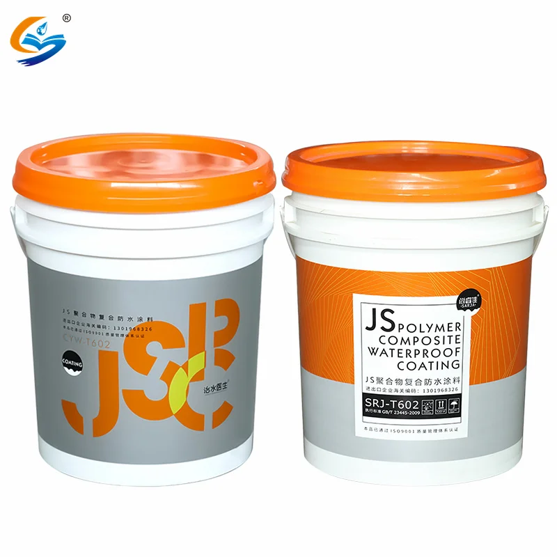 Universal Odorless Heat Reflective High Elastic And Flexible JS Waterproof Mastic Coating Paint Contemporary Style For Home