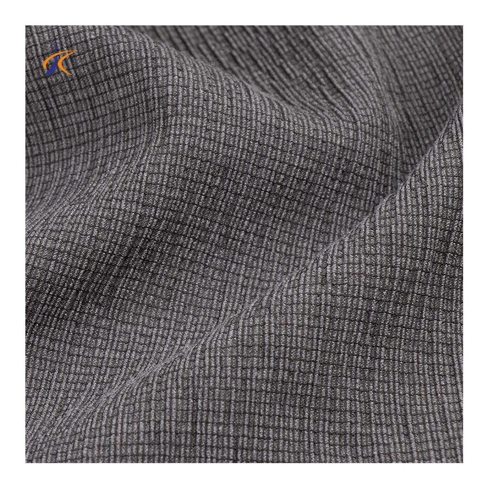 KEETE Wholesale european cotton waffle gauze matte jacquard satin fabric custom nylon spandex fabric