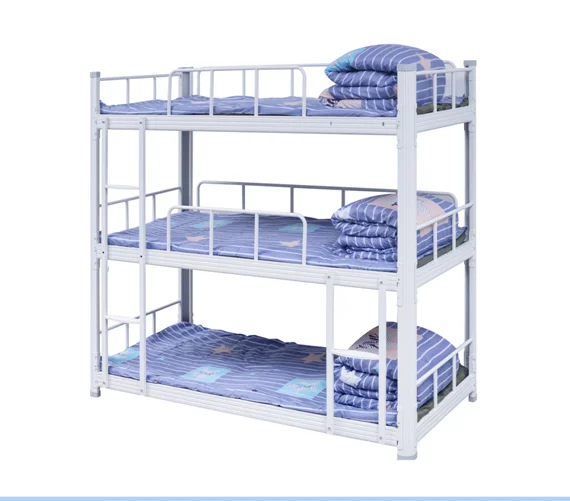 Cheap Army Strong Three Layer Triple Metal Bunk Bed Sale For Adult