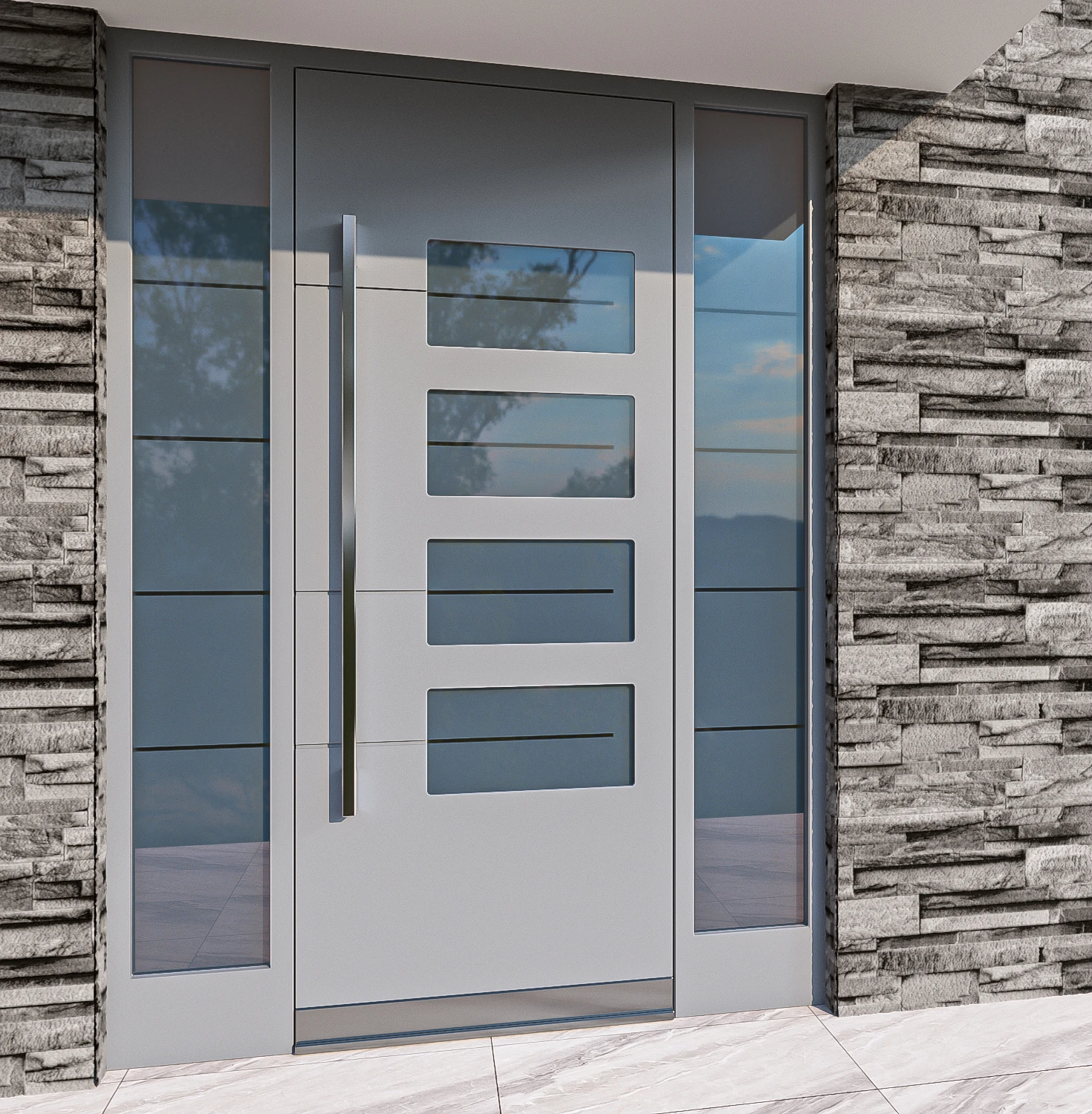 bulletproof aluminum glass luxury main entrance security door modern entry glass front pivot door