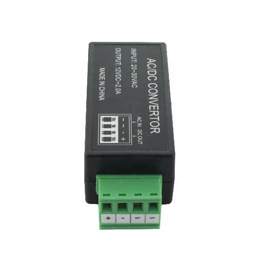 Power Supply Low Voltage Converter 24V AC to 12V DC 2A Output Current Power Convertor