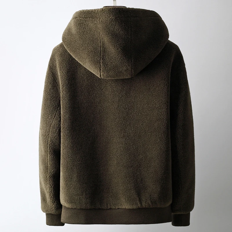 High Quality Warm Breathable Hooded Zipper Winter Clothes Coat Outdoor Windproof Fleece Jacket