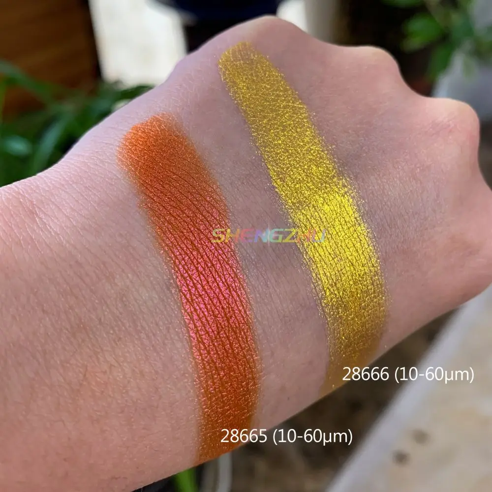 Sheng Zhu new cosmetic makeup eyeshadow color pigment powder rose violet gold purple colors