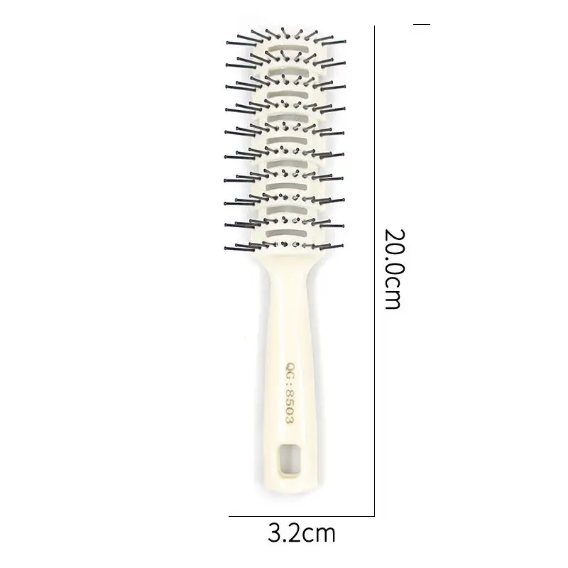 2024 Hot Selling Anti Static Boar Bristle Hairbrush Round Wooden Hair Comb For Curly Hair Hairstyle Comb