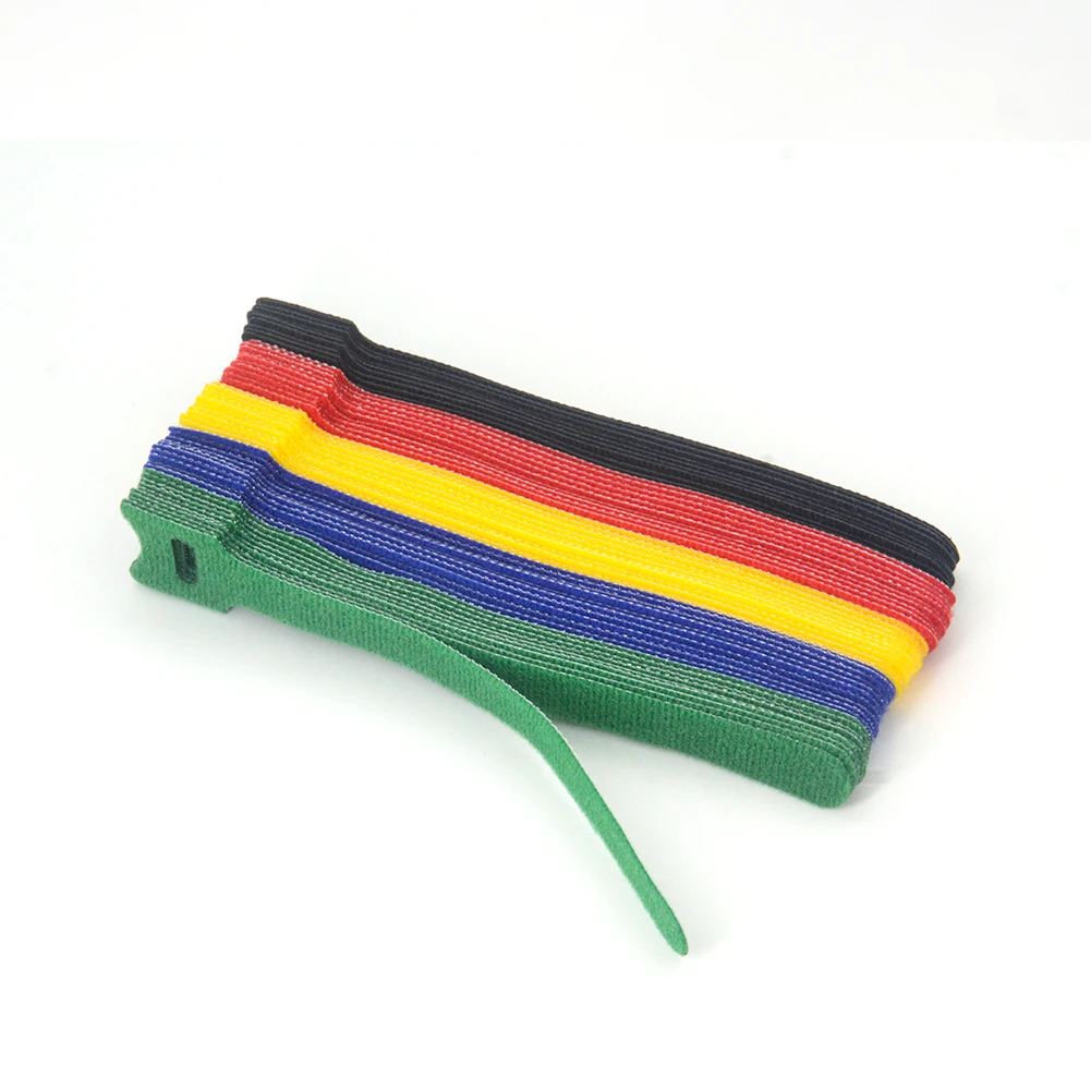 Releasable Flexible Hook And Loop Cable Tie With Custom Logo