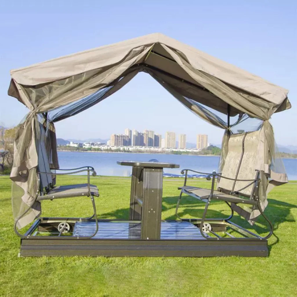 Garden Outdoor Swings Bed Furniture Patio Hanging Aluminum Steel Iron Outdoor Patio Swing Hanging Chair