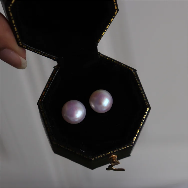 Aimgal fashion jewelry Freshwater pearls Elegant simplicity vintage Stud earrings S925 Silver ear pin