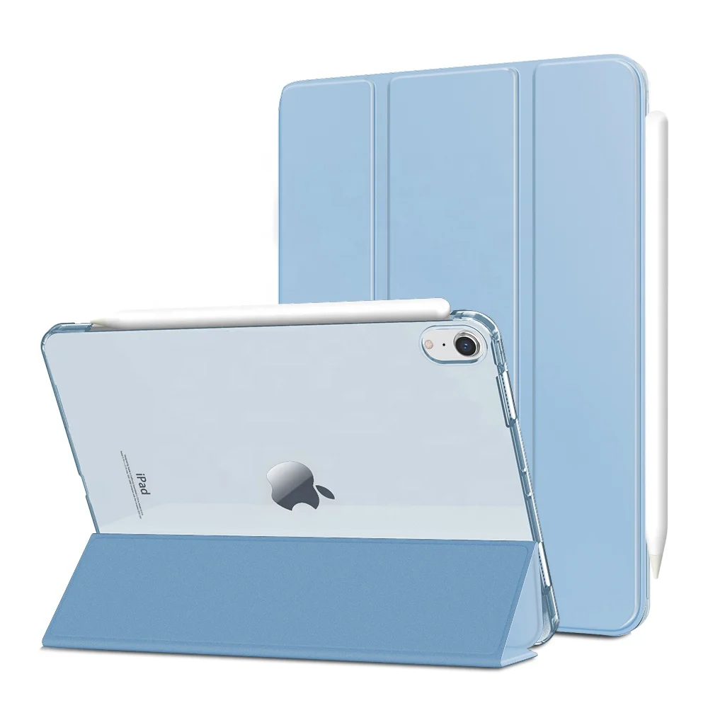 Tri-fold Folio protective sleeve leather tablet case with stand for iPad mini 6 case 8.3 inch 2021 PC transparent tablet cover