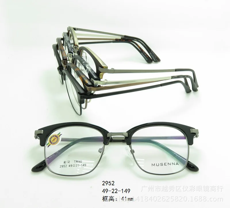 Vintage Metal frame TR90 Eyebrow Frame NICE ECHA 2952
