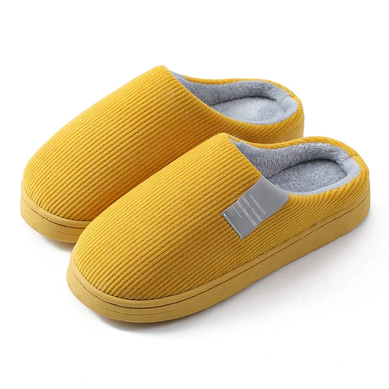 Unisex Winter New Ladies Lover Home Bedroom Thermal Cotton Slippers Thick Leaky Snti-slip Warm Slippers For Women