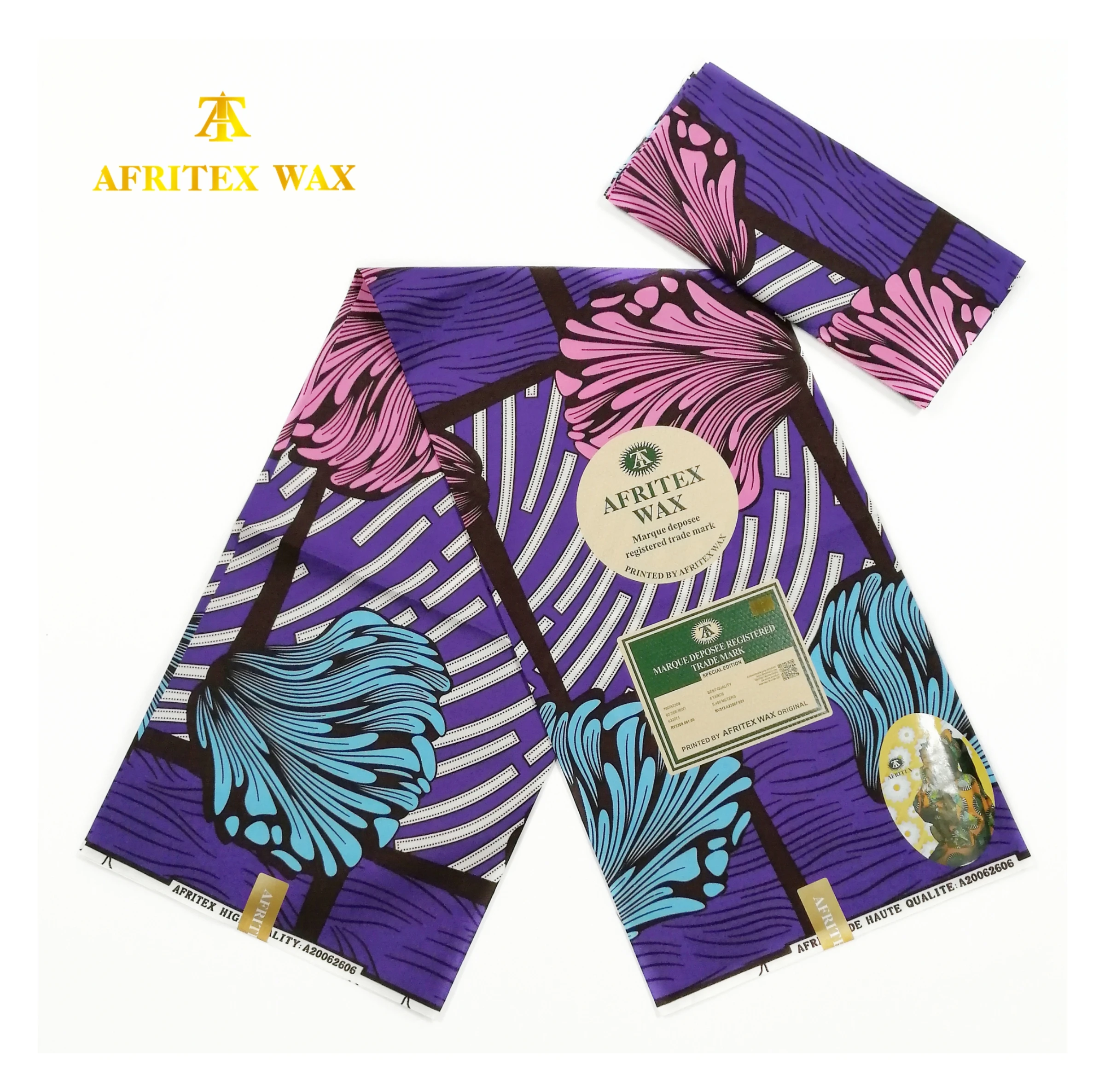 High quality african veritable real wax block prints fabric 6yards sale for holland wax