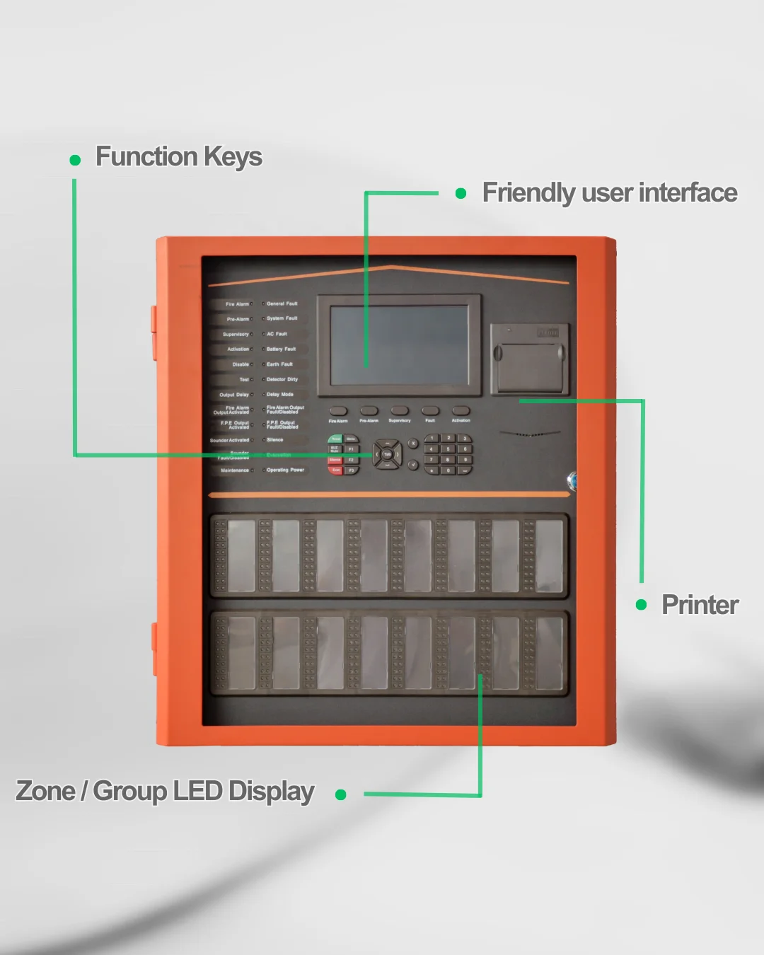 Fighting conventional fire alarm panel controller alarm fire alarm system